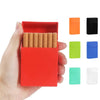 Portable Pocket Cigarette Box Silicone Cigarette Case Tobacco Holder Durable Cigarette Storage Container Men Smoking Accessories HASHTAG BAR TABACCHI