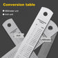 Deli Stainless Steel Ruler 15/20/30cm Metal Straight Ruler for Home School Precision Measuring Drawing Tool Supplies 1/2/5pcs - HASHTAG