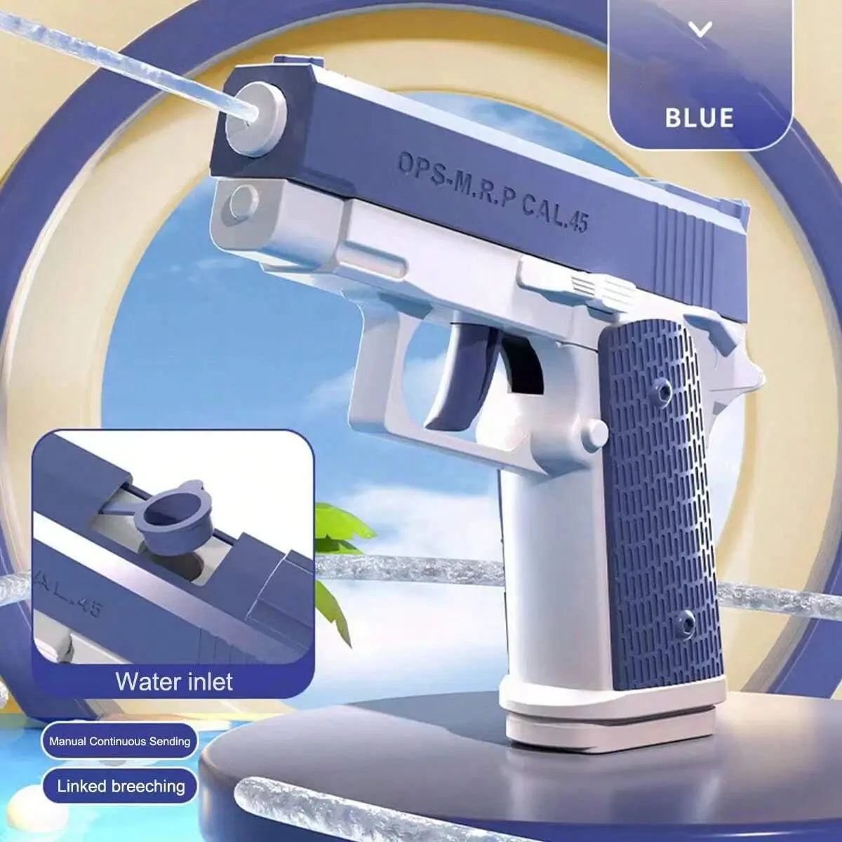 M1911 Water Guns Pistol Toy Squirt Guns, Summer Pool Beach Shooting Games Outdoor Toys, Water Blaster Pistol for Kids Adult HASHTAG