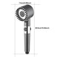3 Modes Handheld Shower Head with Massage Brush Cotton Filters One-click Stop Water Saving High Pressure Showerhead for Bathroom - HASHTAG