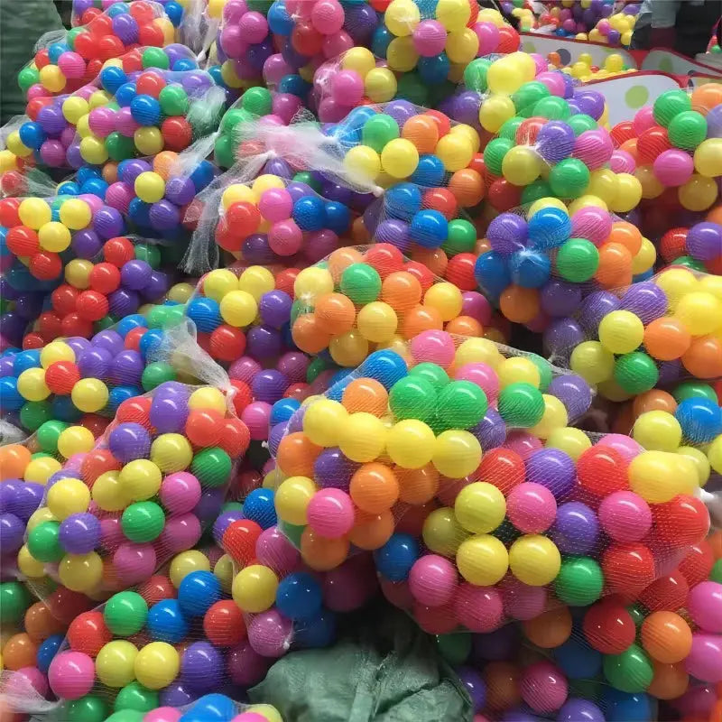 HOMEFISH 100PCS Outdoor Sport Ball Colorful Soft Water Swim Pool Ocean Wave Ball Baby Eco-Friendly Stress Air Ball Tent Toys