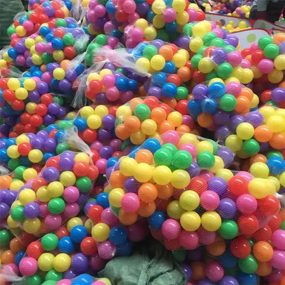 HOMEFISH 100PCS Outdoor Sport Ball Colorful Soft Water Swim Pool Ocean Wave Ball Baby Eco-Friendly Stress Air Ball Tent Toys