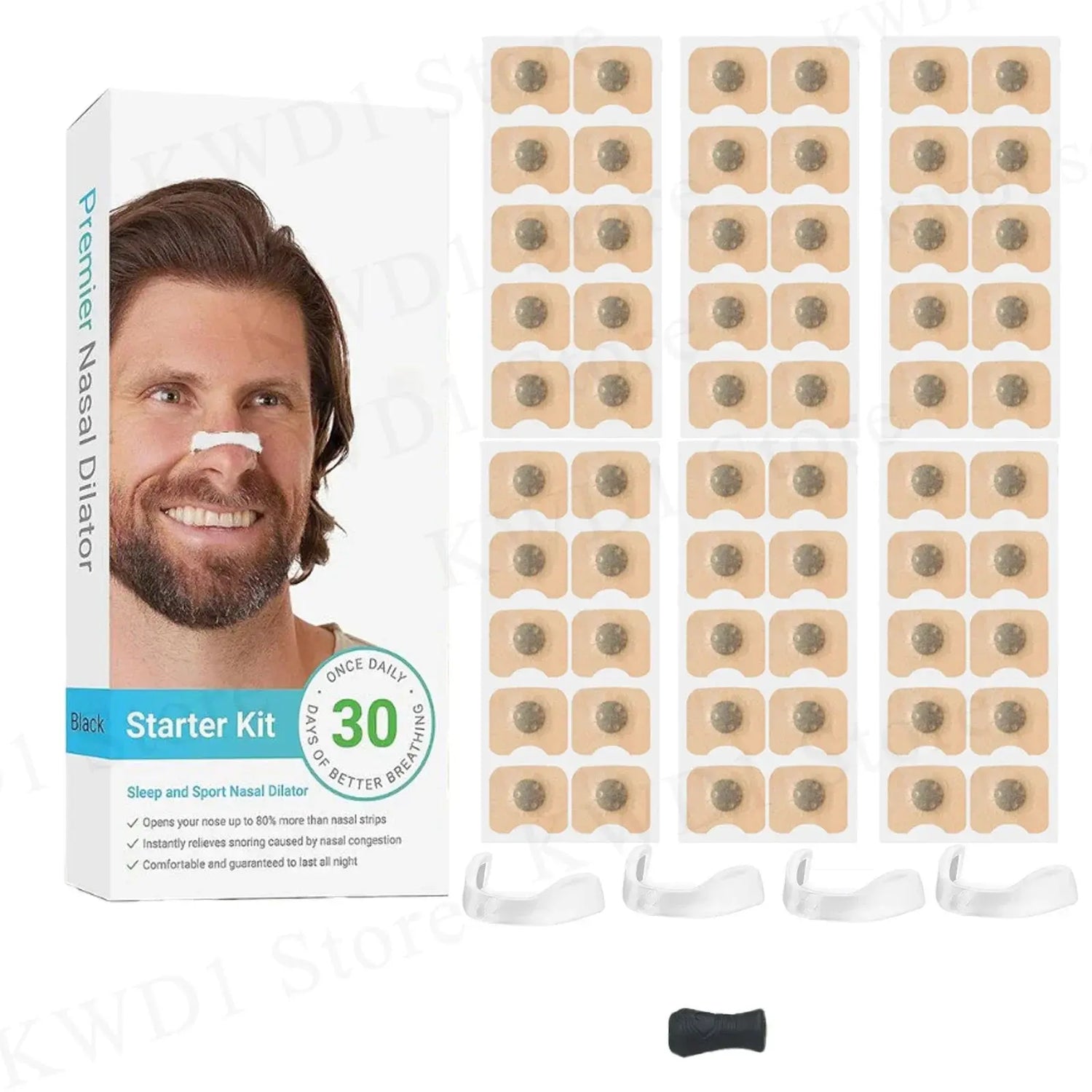 15/30days Magnetic Nasal Breathing Dilators Starter Kit for Nose Improve Sleep Quality Snoring Anti Snoring Sleep Mouth Tape - My Hashtag Shop