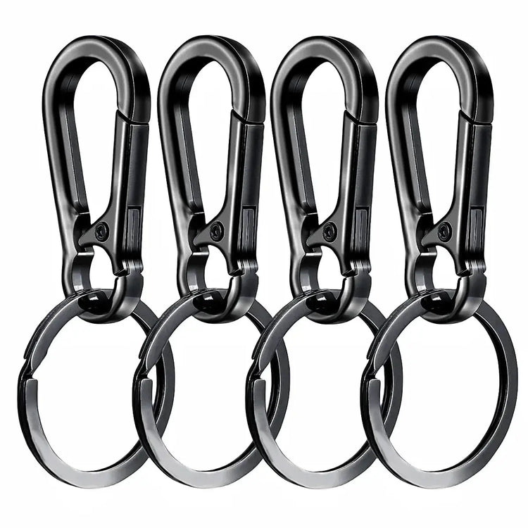 4Pcs Carabiner Clip Keychain Metal Carabiner Shape Key Ring Keyring Key Holder Clips Hook Holder Organizer for Car Keys Finder f - My Hashtag Shop