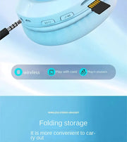 39 Luminous Wireless Headphones with Plug-in,