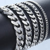 New Trendy Cuban Chain Men Bracelet Classic Stainless Steel 3/5/7/9mm Width Chain Bracelet For Men Women Jewelry Gift HASHTAG