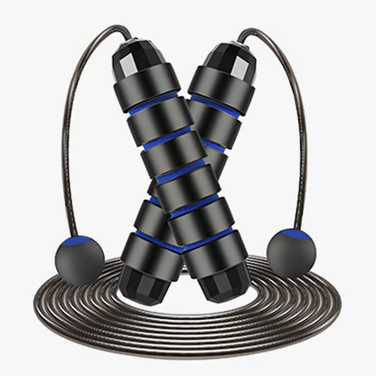 With Ball Bearings Adjustable Tangle-Free Speed Wire Jump Rope Workout with Foam Handles for Fitness Home Workouts and Slim Body