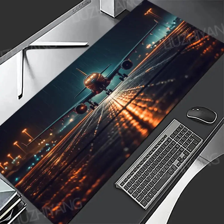 Fighter jet Mouse Pad Airplane Large Rubber Anti-slip Keyboard Table Mats Gaming Office Mousepads XXL Game Laptop Long Desk Mat - My Hashtag Shop