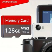 2024 Class 10 SD Card 256GB 128GB 64GB High Speed Flash Card Micro SD TF/SD Tablet/Camera/Phone Card 4K Ultra HD PSP Game PRO Display Car Computer Phone Earphone Speaker HASHTAG