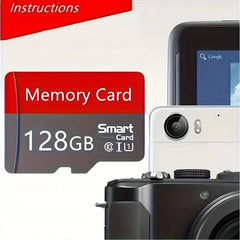 2024 Class 10 SD Card 256GB 128GB 64GB High Speed Flash Card Micro SD TF/SD Tablet/Camera/Phone Card 4K Ultra HD PSP Game PRO Display Car Computer Phone Earphone Speaker HASHTAG
