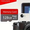 2024 Class 10 SD Card 256GB 128GB 64GB High Speed Flash Card Micro SD TF/SD Tablet/Camera/Phone Card 4K Ultra HD PSP Game PRO Display Car Computer Phone Earphone Speaker HASHTAG