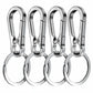 4Pcs Carabiner Clip Keychain Metal Carabiner Shape Key Ring Keyring Key Holder Clips Hook Holder Organizer for Car Keys Finder f - My Hashtag Shop