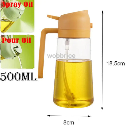 2in1 Kitchen Spray Oil Dispenser Oil Sprayer Polisher or Oil Brush for Air Fryer Salad Grilling Roasting Cooking Kitchen Acceeso - HASHTAG