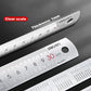 Deli Stainless Steel Ruler 15/20/30cm Metal Straight Ruler for Home School Precision Measuring Drawing Tool Supplies 1/2/5pcs - HASHTAG