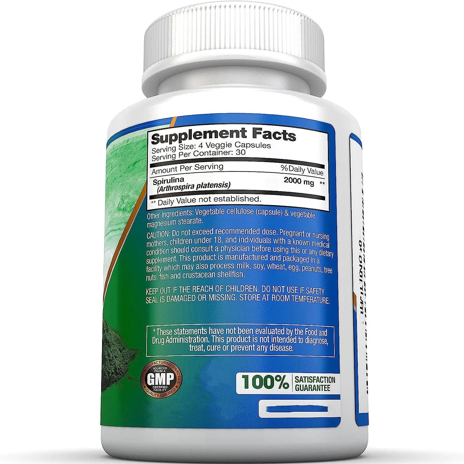 Spirulina Capsules 120 Capsules AliExpress