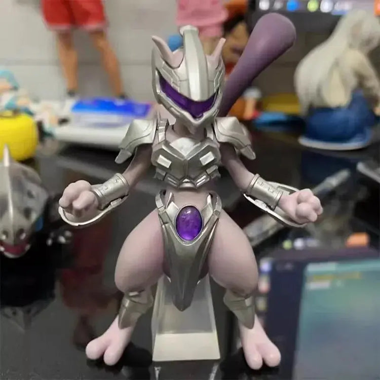 11cm Pokemon Figure Mewtwo Anime Figure Steel Mewtwo cool Figurine Pvc Statue Model Decorations Toys for Kid Gifts Collection - HASHTAG