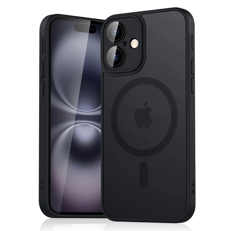 Custodia antiurto magnetica opaca traslucida di lusso per iPhone - My Hashtag Shop