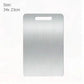 WXCOO Chopping Board Stainless Steel Double Sided Thickened Kneading Dough Board Kitchen Household Fruit Cutting Block HASHTAG