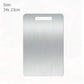 WXCOO Chopping Board Stainless Steel Double Sided Thickened Kneading Dough Board Kitchen Household Fruit Cutting Block