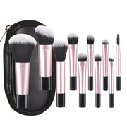 10 black mini Makeup brush Travel Portable Makeup Tool Makeup Puff - Palm Brush Professional Makeup tool set HASHTAG