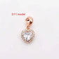 14K Gold Copper Plating Large Hole Spacer Bead Pendant Charms Liebe - Making Life Easier