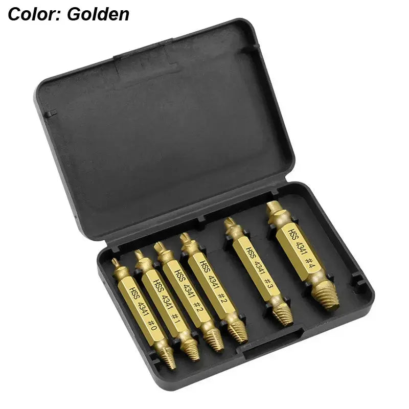 Damaged Screw Extractor Set HSS Drill Bit Stripped Broken Remover Small Easily Quickly Take Out Kit Easy Demolition Power Tools - HASHTAG