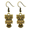 Retro Minimalist Handmade Owl Earrings HASHTAG