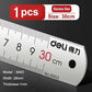 Deli Stainless Steel Ruler 15/20/30cm Metal Straight Ruler for Home School Precision Measuring Drawing Tool Supplies 1/2/5pcs - HASHTAG