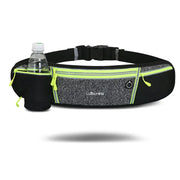 Luan Miao Sports Waist Pack - Black & White, Waterproof Polyester, Adjustable Strap, Multi-Pocket Design for Running, Hiking, and Fitness, Outdoor Gear | Adjustable Waist Pack | Durable Zipper Closure, Running Gear HASHTAG