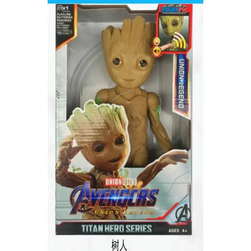 Marvel Avengers Action Figure SuperHero Spider-Man Iron Man Black Panther Captain America Groot Hulk Luminous Birthday Gifts toy - HASHTAG