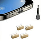 4Pcs USB C Dust Plug With Cleaning Brush Anti Dust USB-C Plug Cover Charging Port Cover Caps For iPhone15 16 Samsung Smart Phone