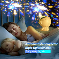 Galaxy Star Projector Starry Sky Night Light Astronaut Lamp Room Decr Gift Child Kids Baby Christmas Spaceman Projection HASHTAG BAR TABACCHI