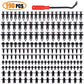 190pcs Car Retainer Clips 6 Size Plastic Fasteners Kit Auto Trim Panel Clip Mixed Car Body Bumper Rivet Set - HASHTAG