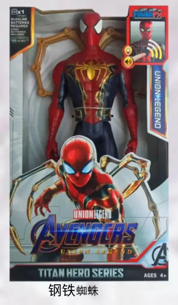 Marvel Avengers Action Figure SuperHero Spider-Man Iron Man Black Panther Captain America Groot Hulk Luminous Birthday Gifts toy - HASHTAG