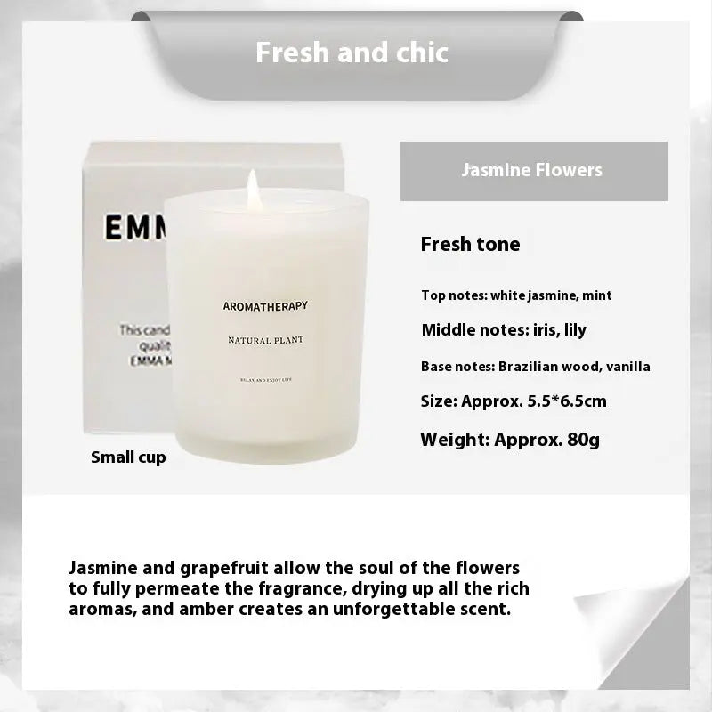 Scented Candles FIne Glass Jar Sealed With Wooden Lid Liebe - Making Life Easier