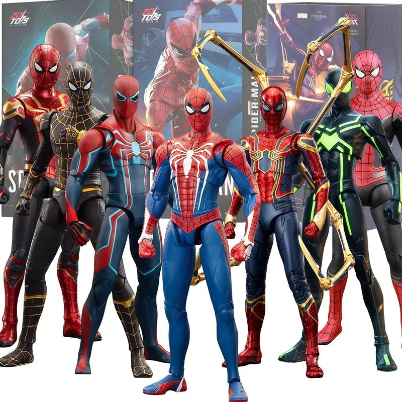 ZD Toy Marvel legends Spider Man PS4 Peter Parker Gold Black Red Action Figure Model Toys Desktop Decoration Birthday Gifts - HASHTAG