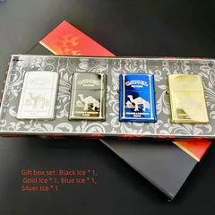 2025 new High end kerosene lighter, Camel windproof kerosene customized lighter, can be connected to DIY customization HASHTAG BAR TABACCHI