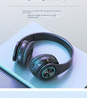39 Luminous Wireless Headphones with Plug-in,