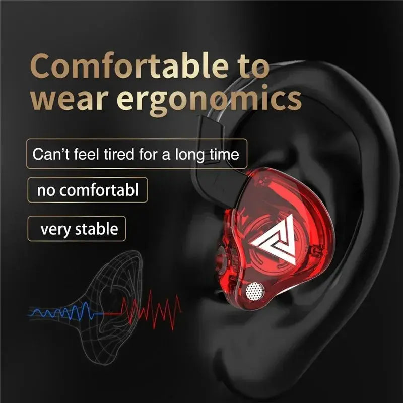 3.5MM Headset Music Earbuds In Ear With Mic Original QKZ AK6 Copper Driver HiFi Wired Earphone Race Sport Headphone Bass Stereo - HASHTAG