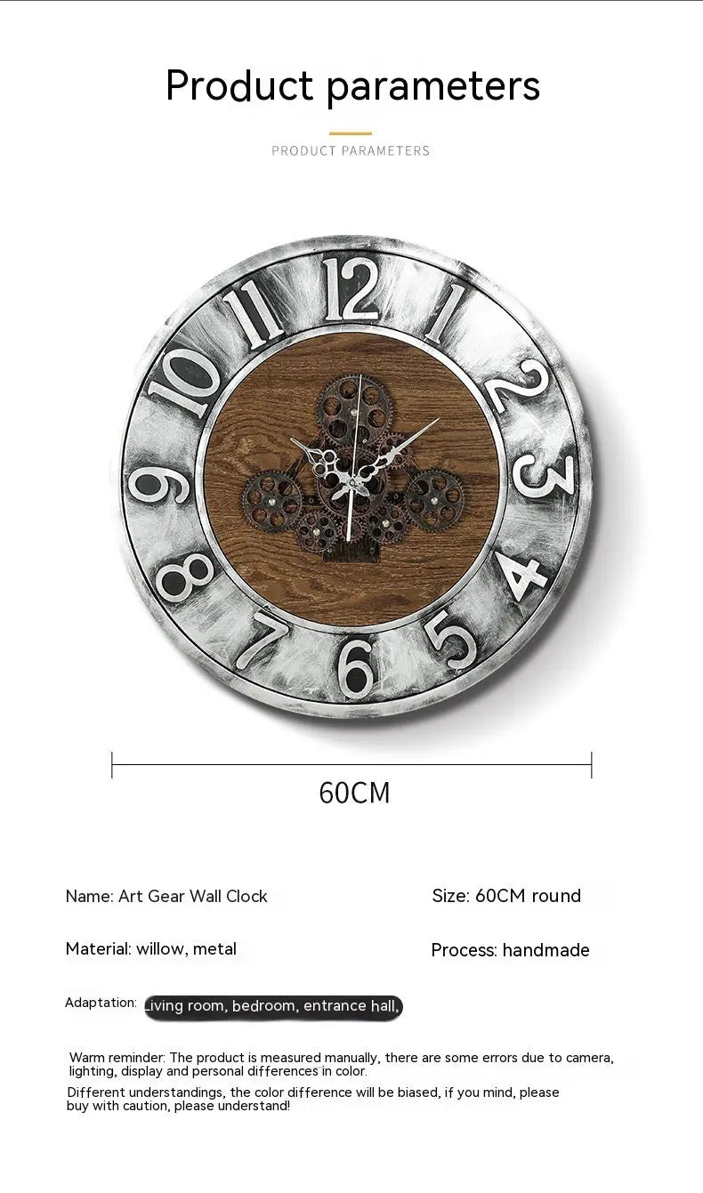 Clock Decorative Creative Mechanical Style Liebe - Making Life Easier