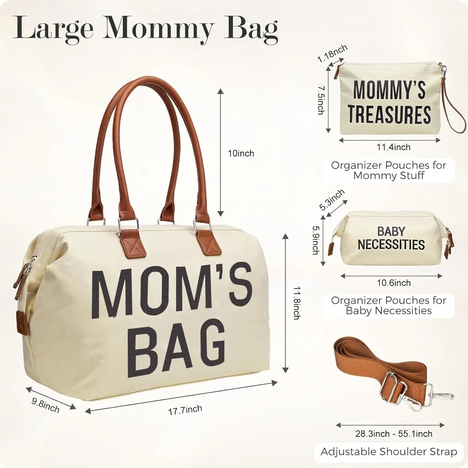 Diaper Bag Tote, Mom&