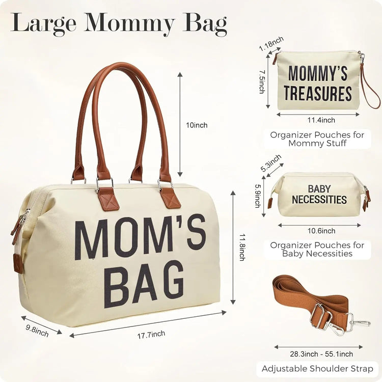 Diaper Bag Tote, Mom&