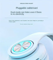 39 Luminous Wireless Headphones with Plug-in,