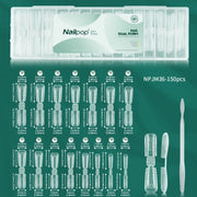 Nailpop 150 pcs Double Ended Nail Dual Forms Square Coffin Shape Extension 15 Sizes Professional Salon Quality Nail Art Tools HASHTAG