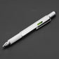Penna stilo capacitiva multifunzionale 7 in 1 con cacciavite, righello