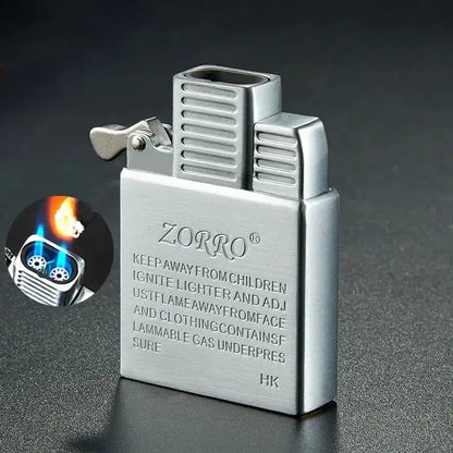 Zorro Original Butane Gas Insert Movement Accessories Replace Inner Liner Windproof Single Double Jet Transparent Visible Gas HASHTAG BAR TABACCHI