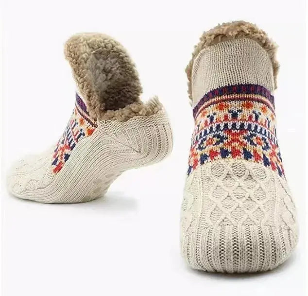 Super Warm Winter Non-slip Floor Socks Women Men Snow Socks Sleep Carpet Socks Slippers Socks Women Velvet Boot Unsiex Home Wear - HASHTAG