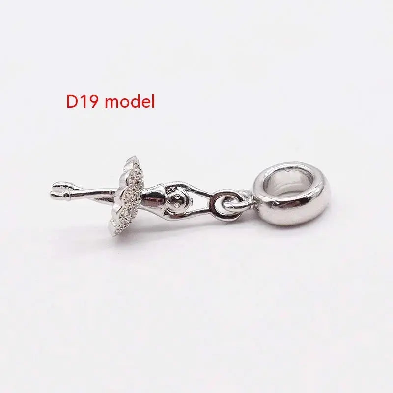 14K Gold Copper Plating Large Hole Spacer Bead Pendant Charms Liebe - Making Life Easier