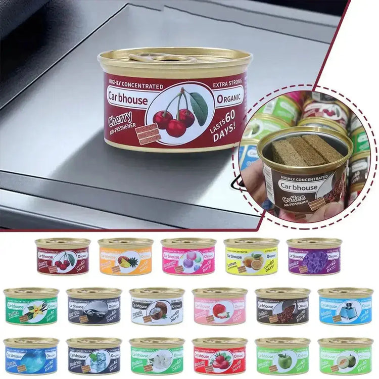 Auto Supplies Canned Wood Blocks Car Air Fresheners Perfume Coffee Flavor Explosion Car Foreign Aromatherapy Deodorant Supplies HASHTAG