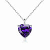 Simple Heart-shaped Zircon Pendant Necklace Versatile HASHTAG